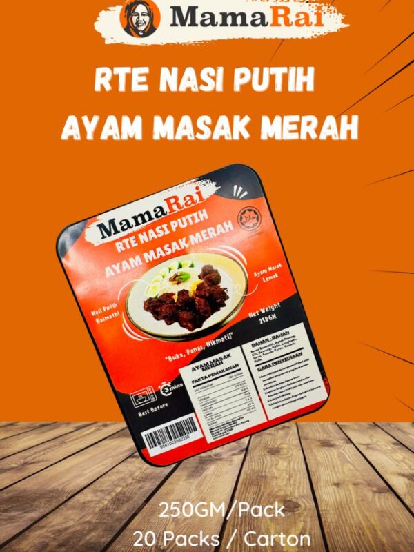 RTE Nasi Putih Ayam Masak Merah
